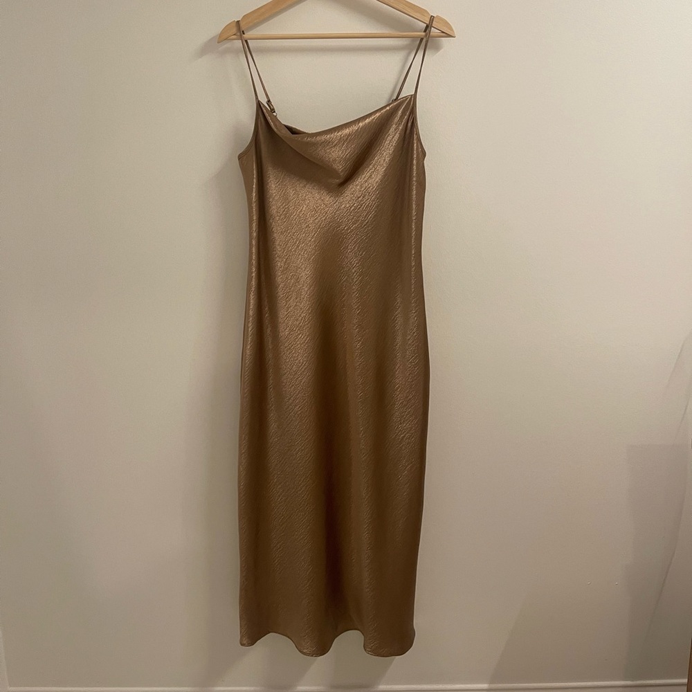 Gold midi Banana Republic dress - Size 4